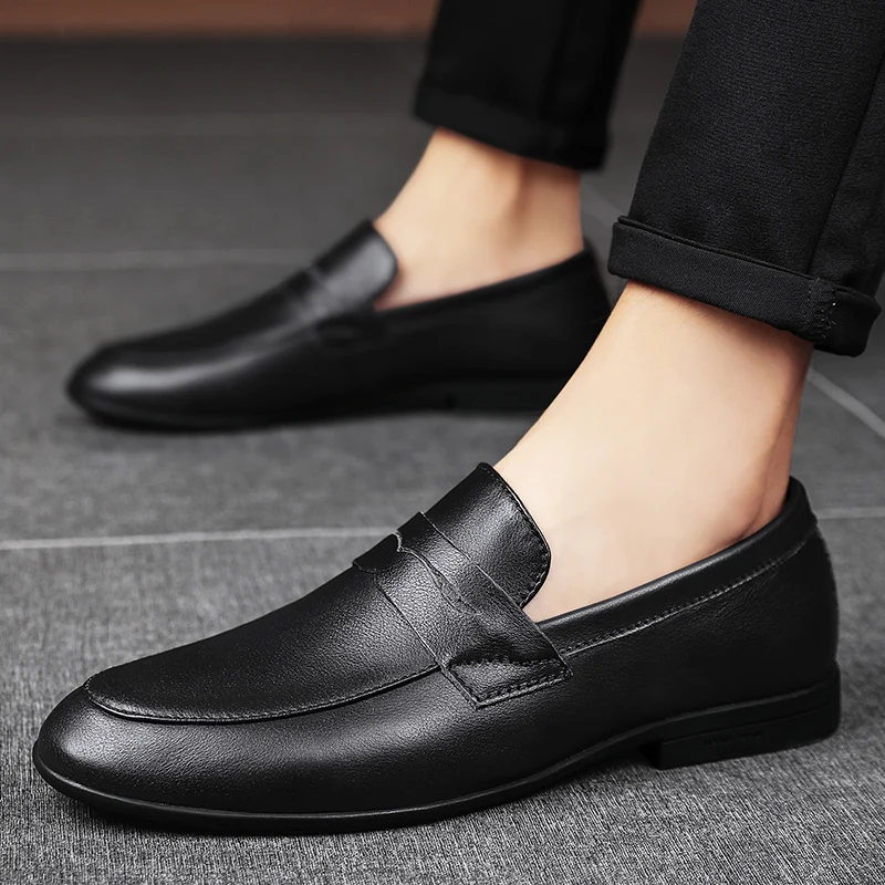 

Mens Casual Shoes Hot Sale Leisure Shoes Casual Male Shoe Men's Leather Zapatos Casuales Para Hombre De Cuero For Men