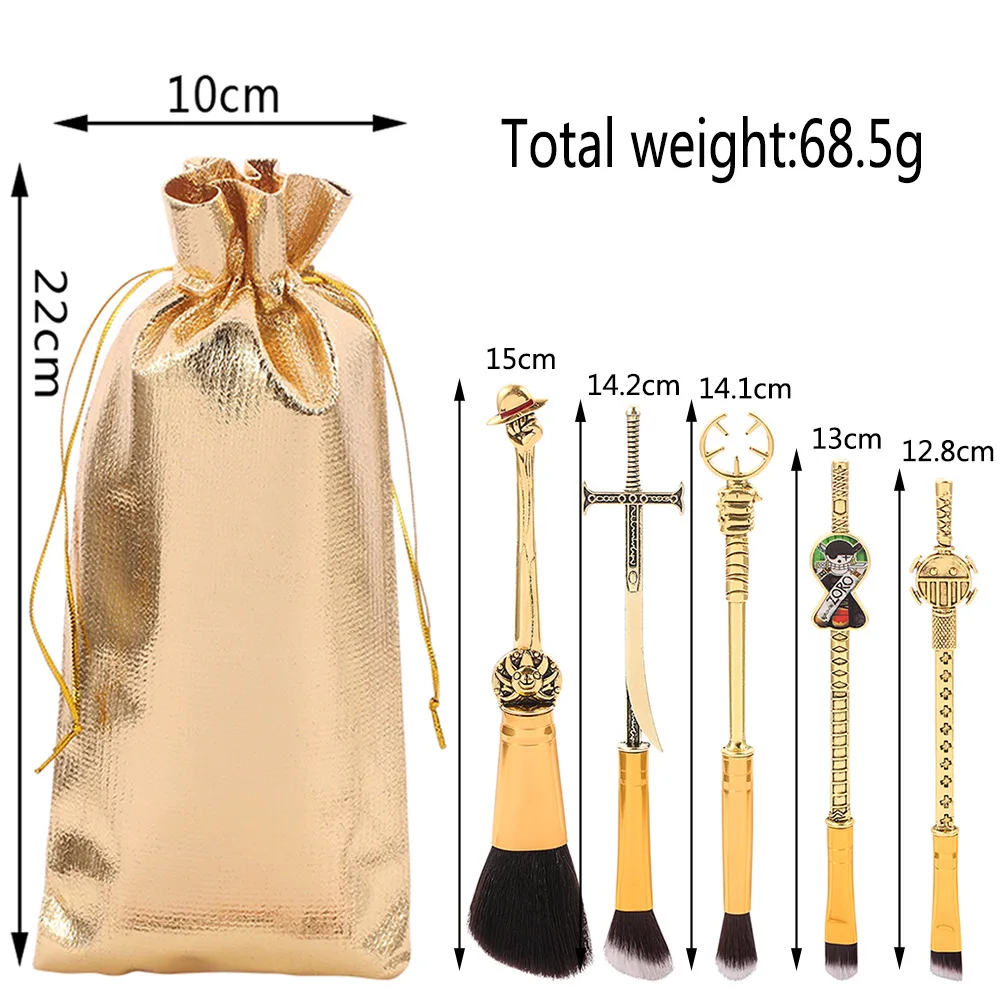 

Classic Japan Anime Make Up Brushes Set Cosplay Luffy Blush Eyeliner Eye Shadow Eyebrow Brush Figures Zoro Ghost Cosmetic Tools