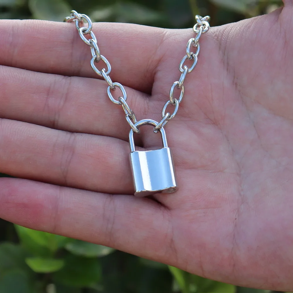 Хип-хоп висячий замок подвеска браслет для женщин мужчин ювелирные изделия цепи