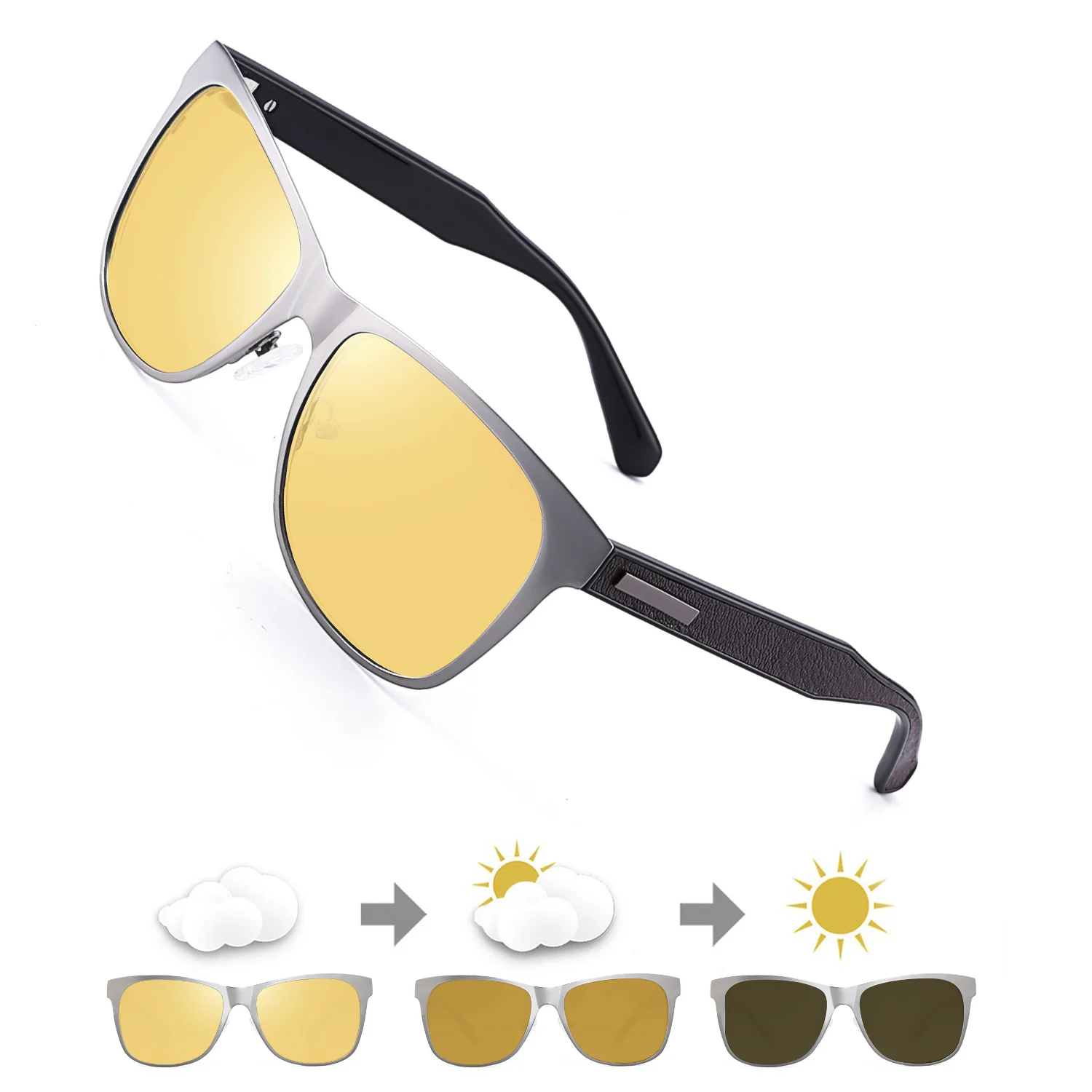 Очки ночного видения для вождения женские солнцезащитные очки мужчин