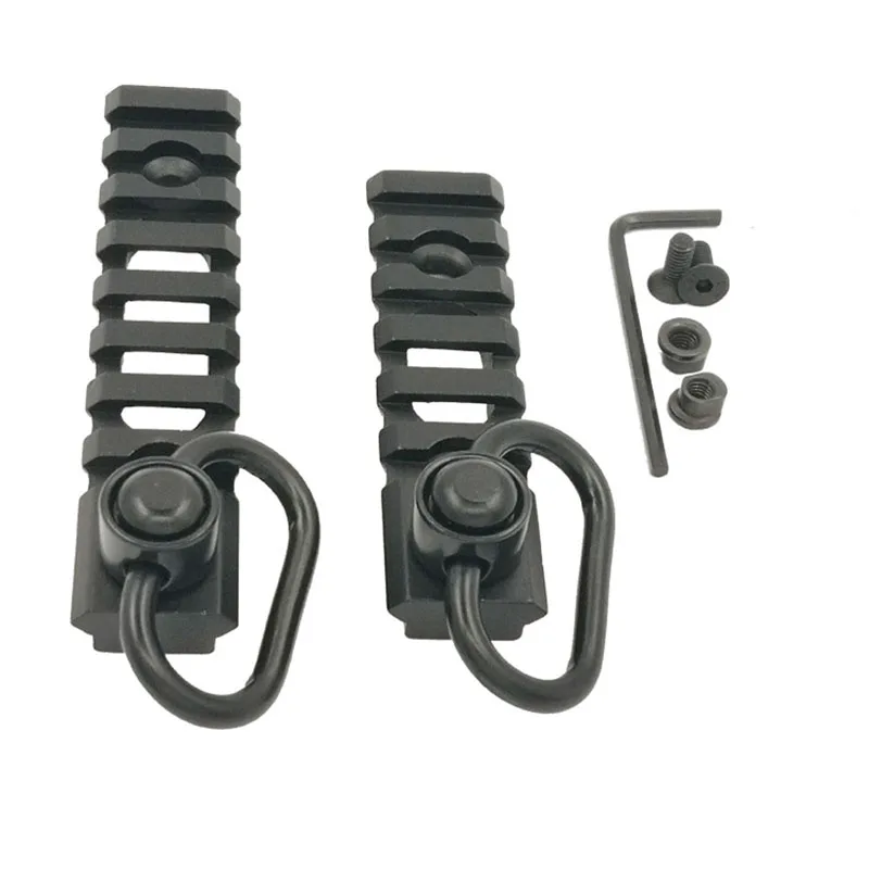 

Military Tactical Hunting Weapons Airsoft Rifle Accessories Hollow Strap Buckle Rail Strip Black Metal Six-Slot Eight-Slot Rail
