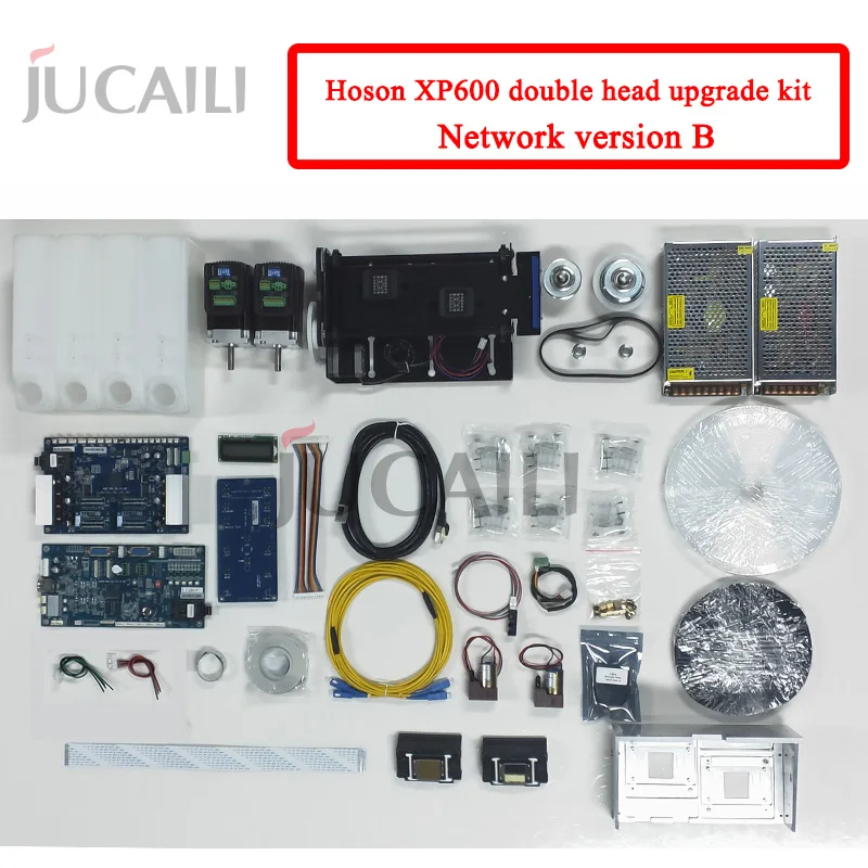 Jucaili Hoson-kit de actualización para impresora Epson dx5/dx7, conversión a xp600, placa de doble cabezal, versión de red, gran formato