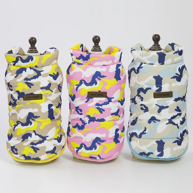 Полиэстер Осень/Зима Одежда для домашних животных собак Камуфляжный