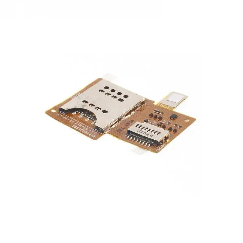 

For Sony Xperia Miro ST23i SIM And Micro SD Memory Card Holder Flex Cable Repair Parts