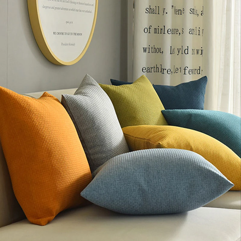 

Candy Solid Color Pillowcase Decorative Sofa Car Cushion Cover 45x45cm Throw Pillow Case 2021 New 1pc