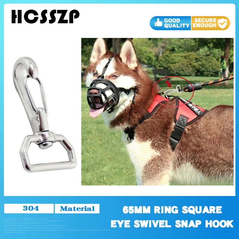 Крючок карабин для домашних животных 65 мм из нержавеющей стали|Крючки| |