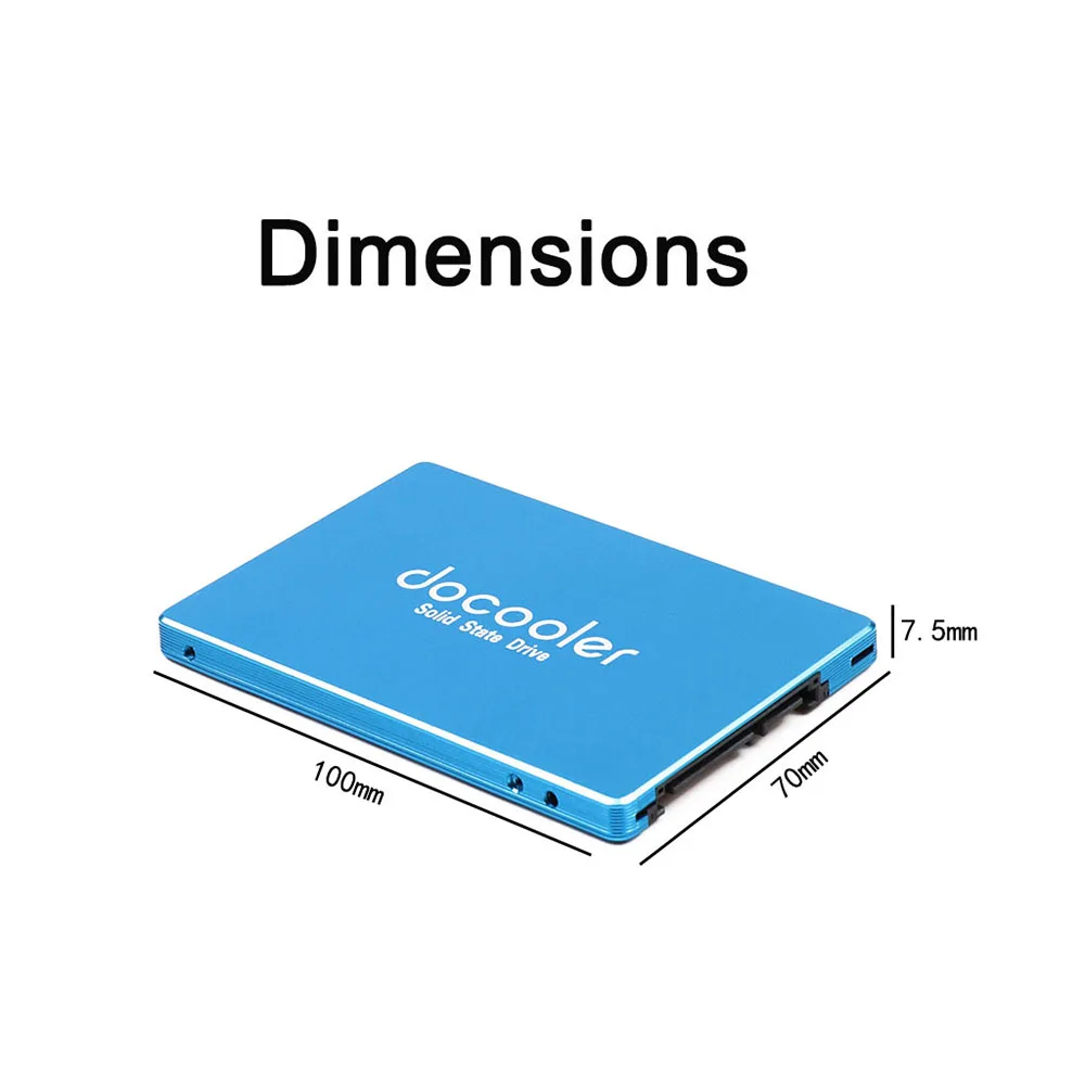 Docooler 2 5 ''SATA SSD 500 МБ/с. 120 ГБ/240 ГБ/480 Гб/1 ТБ/2 ТБ металлический твердотельный диск