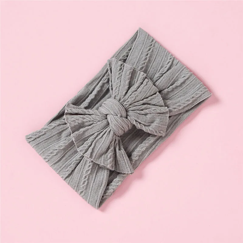 gray BalleenShiny и его друзья» Детская плотная Цвет повязка на голову для ребенка Дети мягкий эластичный головной аксессуары Маленькая принцесса головные повязки фото-реквизит - Цвет: gray
