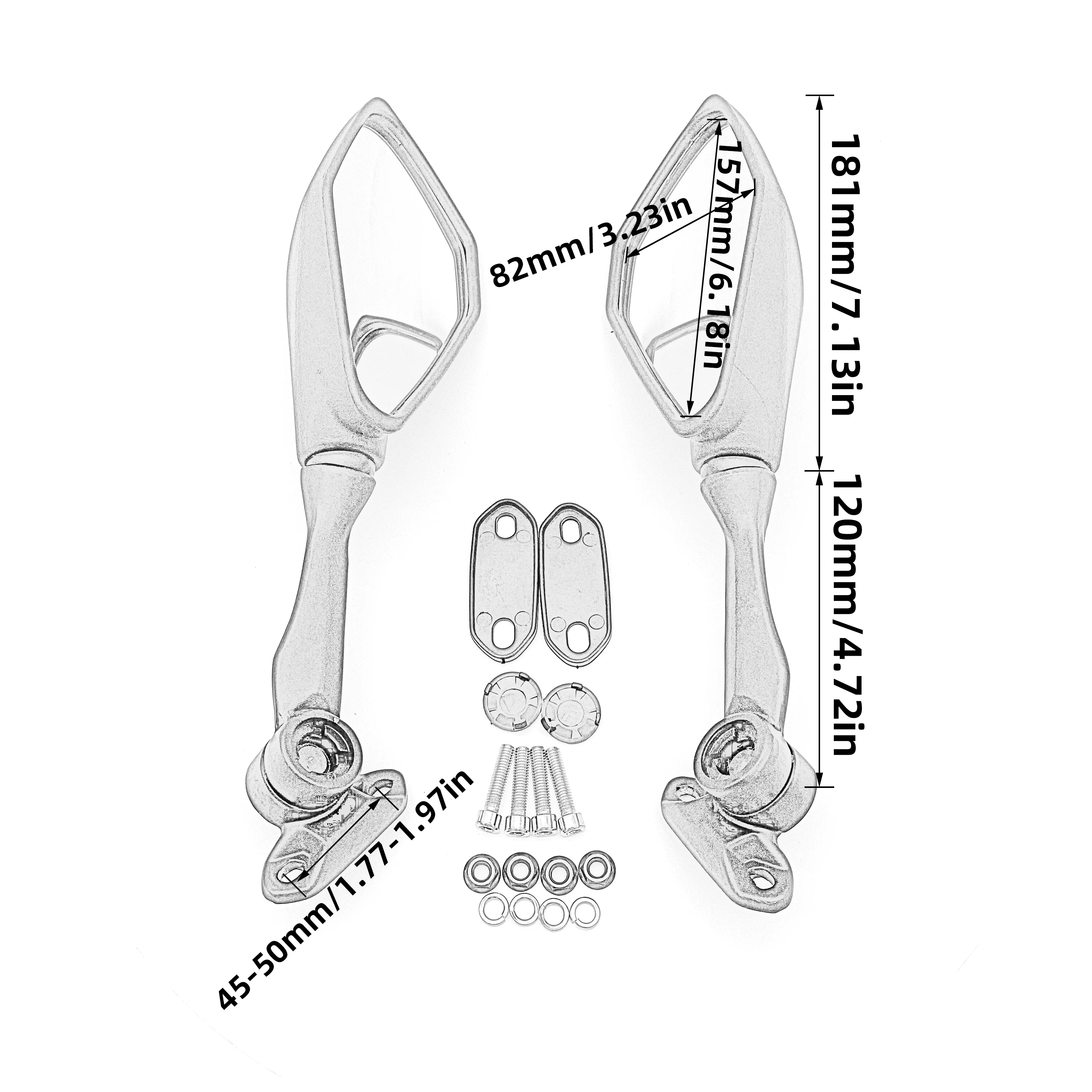 Боковое зеркало заднего вида для мотоцикла Kawasaki Ninja 300 250 ZX 6R 636 300R EX300 ABS 2011-2018 -