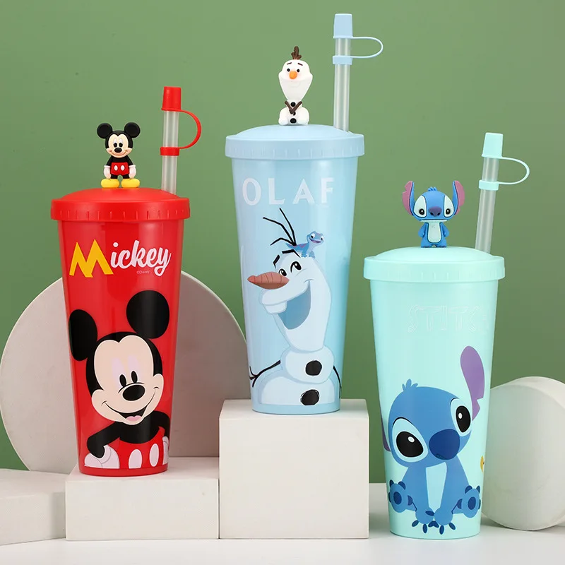 

Disney Marvel water bottle water jug Children's Cute Water Cup ice bottle Child Straw Bottle Household coffee milk tea juice cup