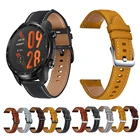 Ремешок из натуральной кожи для Ticwatch Pro 3 Ultra часы-браслет с GPS Band, 22 мм, ремешок для Ticwatch Pro 2020 3 LTE X S2 E2 GTX Correa