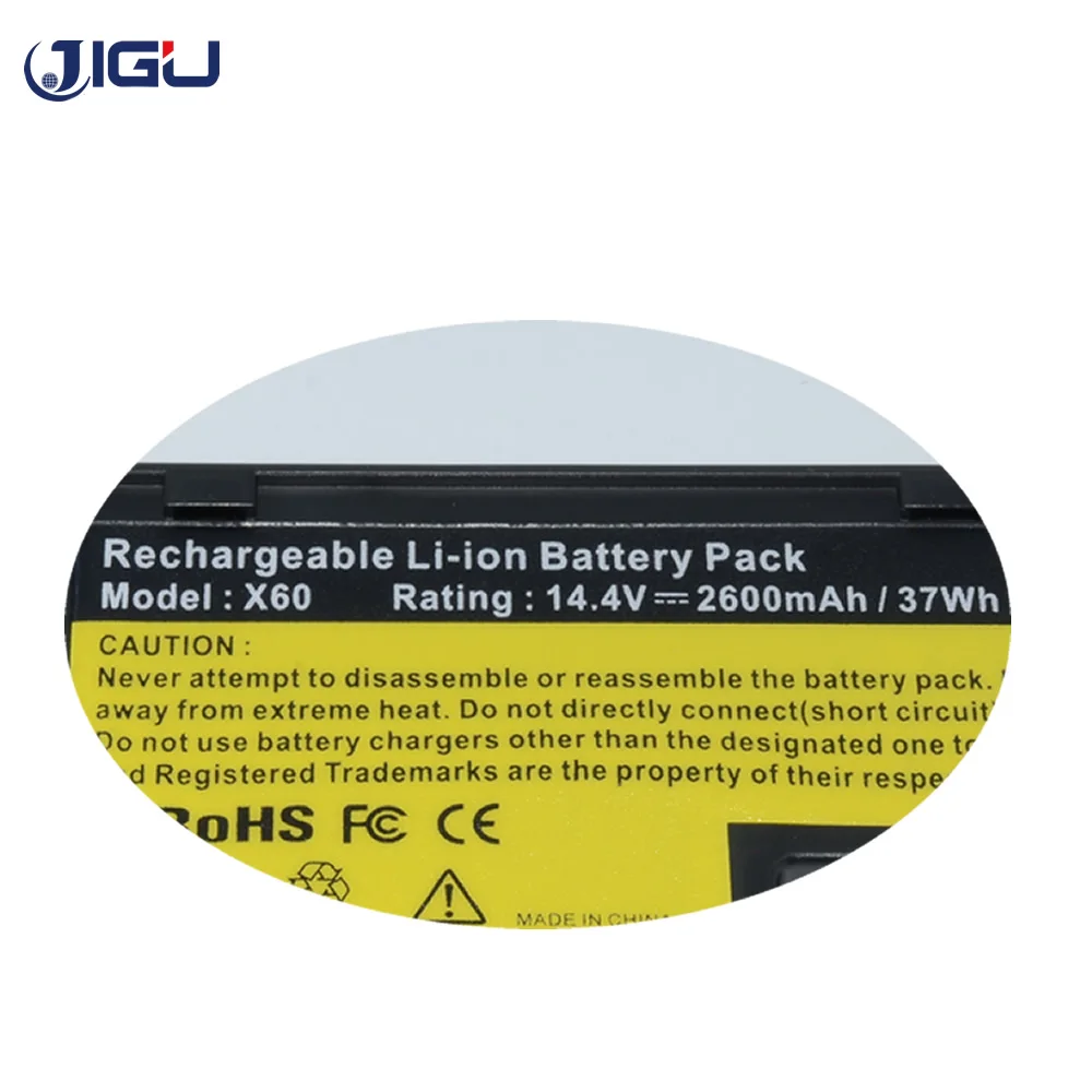 Новый аккумулятор JIGU для ноутбука IBM ThinkPad X60 X60s X61 X61s Lenovo R61e (экран 15 4 дюйма) T61 T61p 14 1