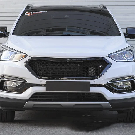 

Передний бампер Eosuns для Hyundai SantaFe 2017-2018, решетка радиатора
