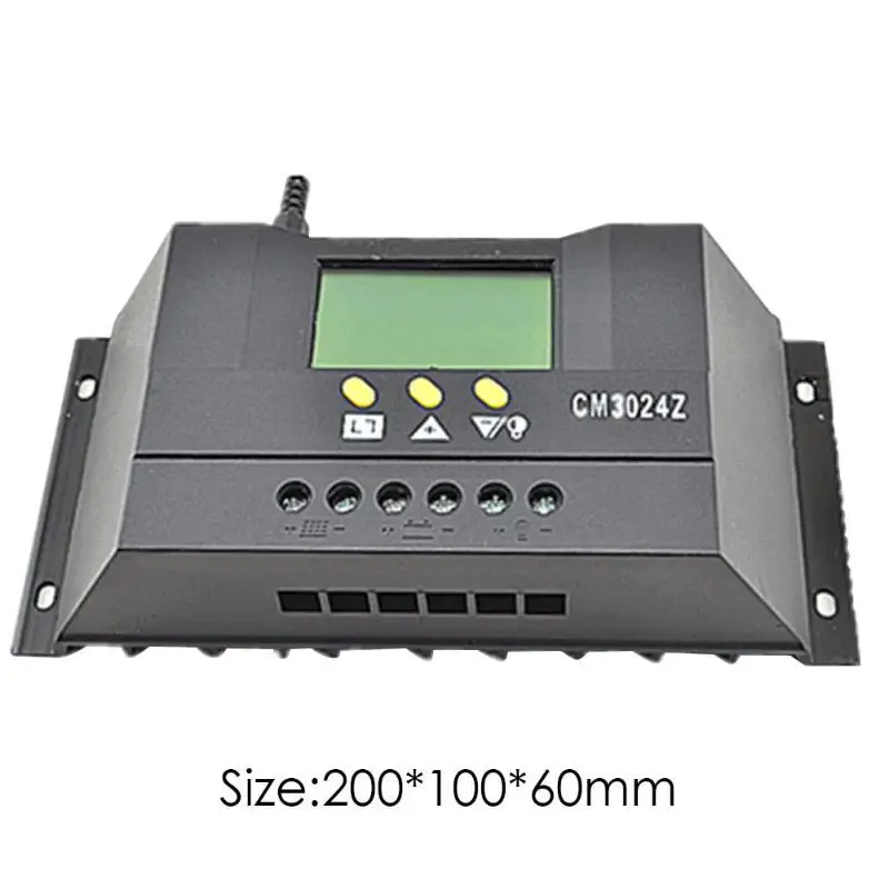CM3024Z 12 В 24 30A ЖК-дисплей для солнечной зарядки подсветка авто солнечная панель