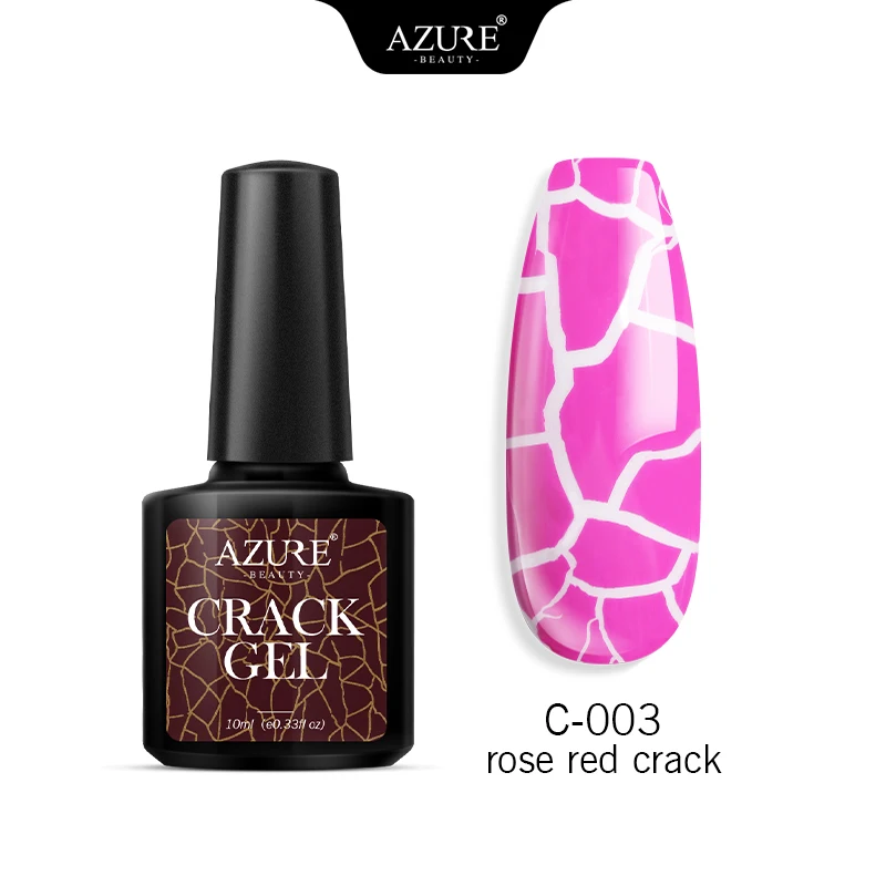Azure beauty Crackle дизайн ногтей светодиодный гель лак замочить от длительного действия УФ-гель ноготь с эффектом трещин Гель-лак Полупостоянный Гибридный лак - Цвет: 3