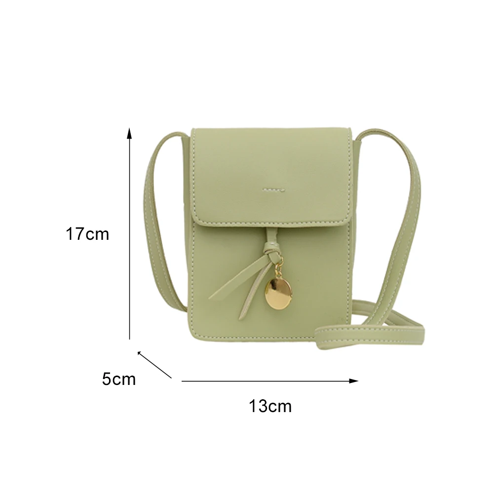 

Fashion Crossbody Bag Women Multi-layer PU Leather Purse Travel Daily Shoulder Mobile Phone Pouch for Ladies Girl