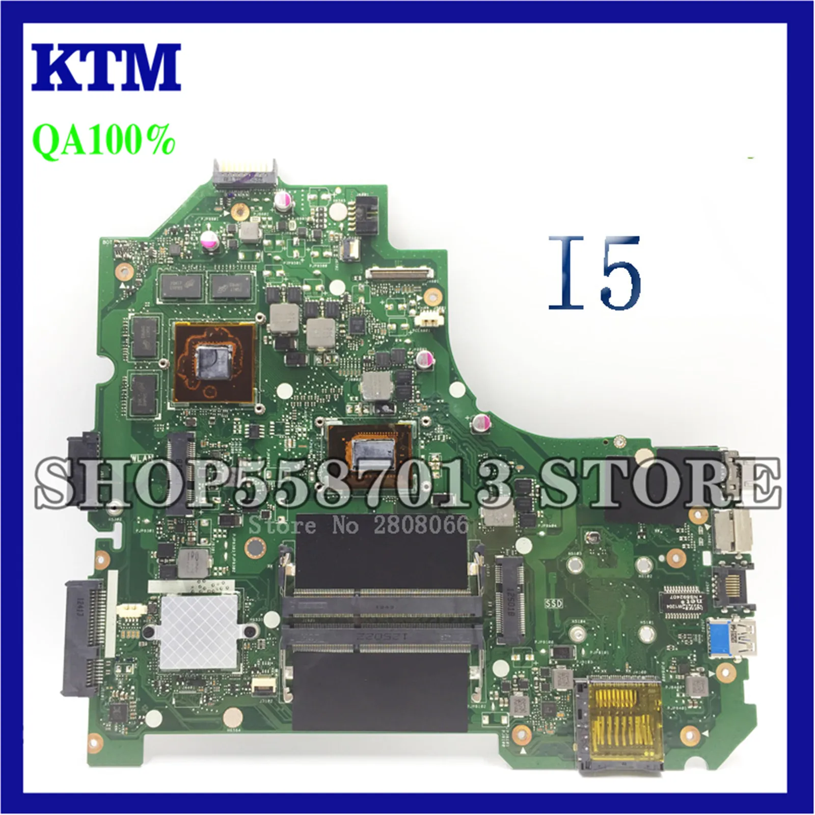 

KEFU K56CM For ASUS K56CM K56CB A56C S550CM Laptop Motherboard i5-3317U PM K56CM GT740 2GB Motherboard original new Test