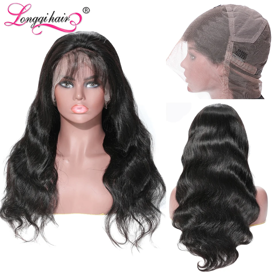 Longqi волосы предварительно сорвал полный кружево человеческих волос парики