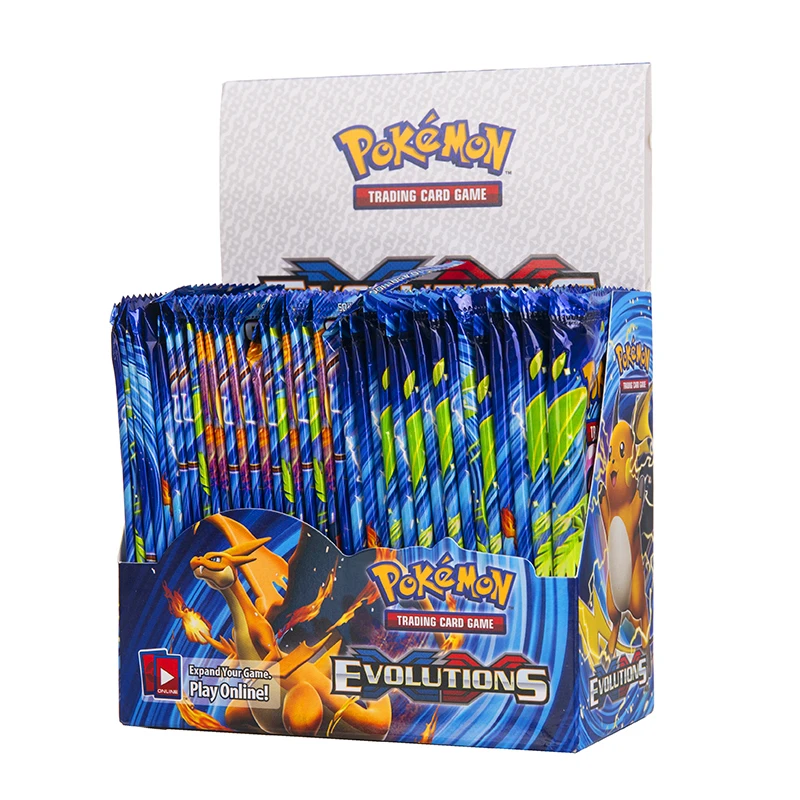 

324Pcs Pokemon Card Toys TCG: XY Evolution Booster Box Trading Card Game English Battle Carte Shining Collection Cards Kids Gift