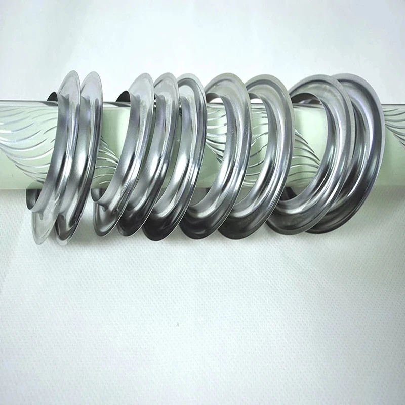 Wholesal Sales Silver Metal Rings For Curtain Grommet Top Room Decor Hanging Eyelets Accessories Assembled Press Ojal 6 | Дом и сад
