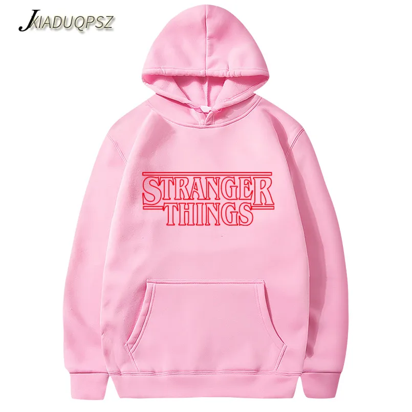 WY68 Pink Модные лица странные вещи с капюшоном мужские/женские толстовки и толстовки на осень с хип хоп зимняя мужская толстовка с капюшоном бренд - Цвет: WY68 Pink
