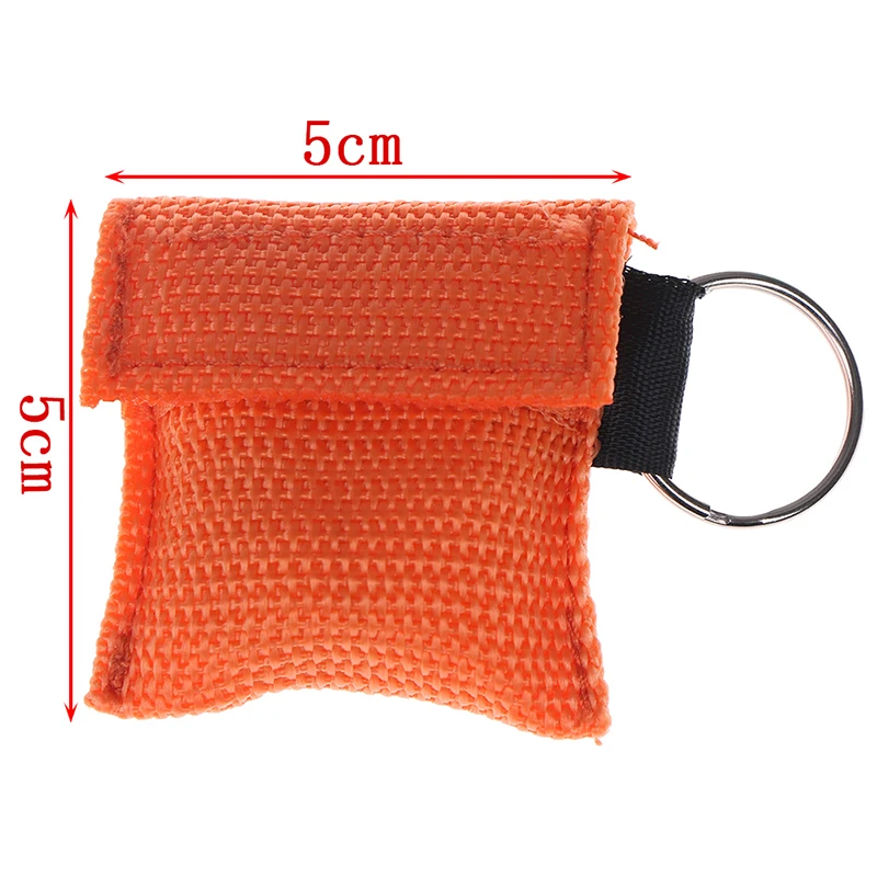 1Pcs Medical CPR Resuscitator Mask Keychain Emergency Face Shield First Aid for Outdoor Survival Tool | Спорт и развлечения
