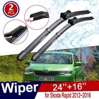 for skoda rapid 20122013 2014 2015 2016 car wiper blades front windscreen windshield wipers car accessories stickers