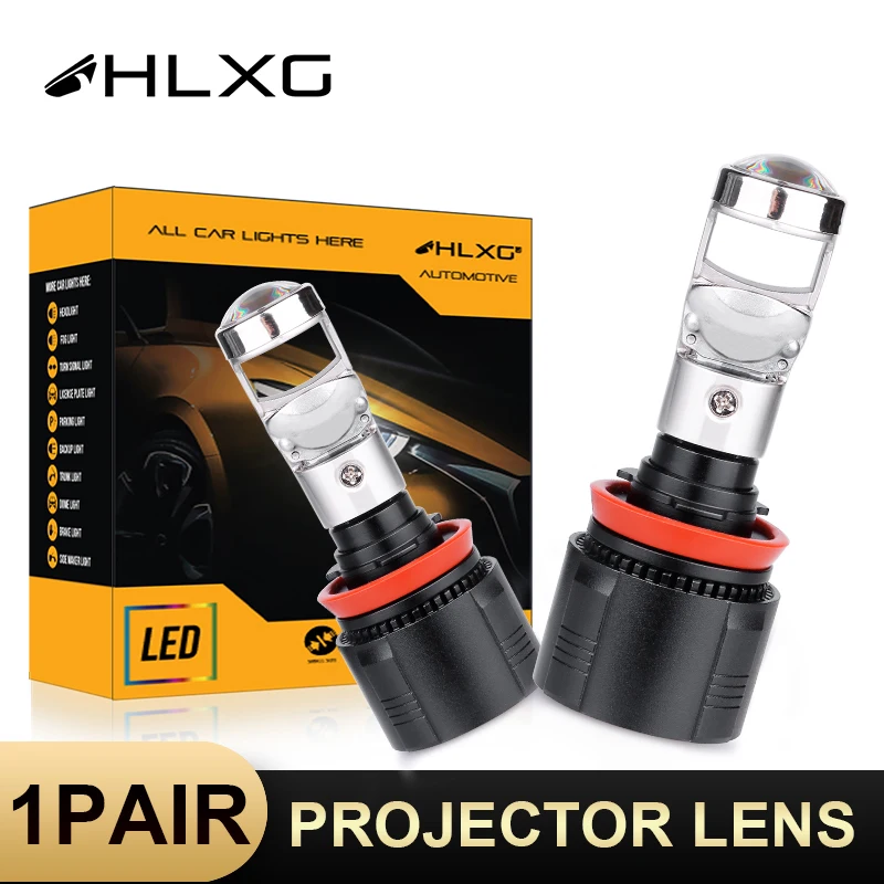 HLXG luces светодиодный h4 H7 Потолочные светильники мини би объектив проектора H11 H8 HB3