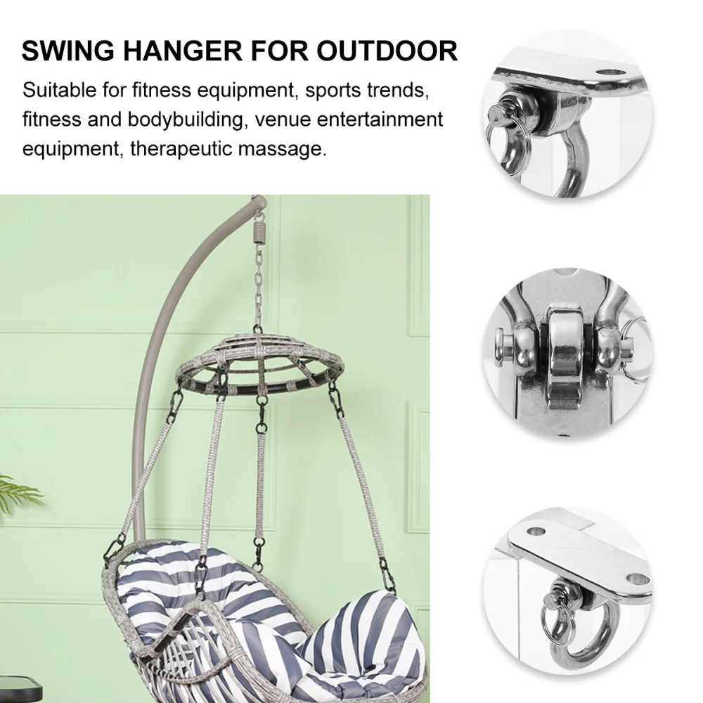 

1 Set Swing Hook for Indoor Outdoor Hammock Porch Stainless Steel Swing Hanger
