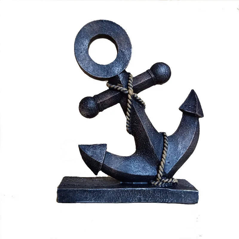 

Boat Anchor Resin Retro Vintage Decoration Home Decor Accessories Cafe Bar Party Ornaments Craft Art Gift TTBD51