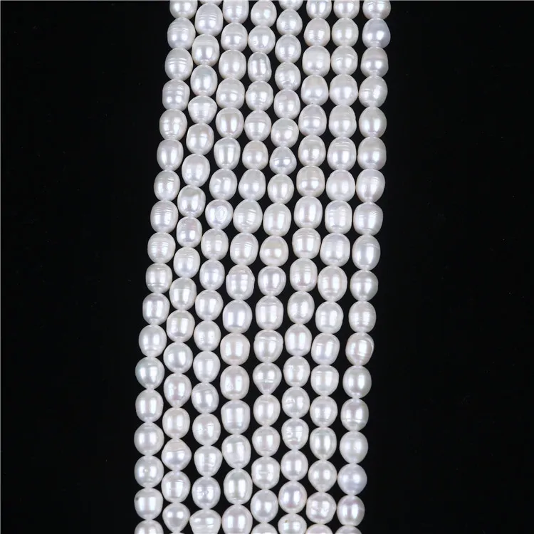 Пресноводные жемчужные нити в форме риса класса А 8-9 мм для продажи | Украшения и
