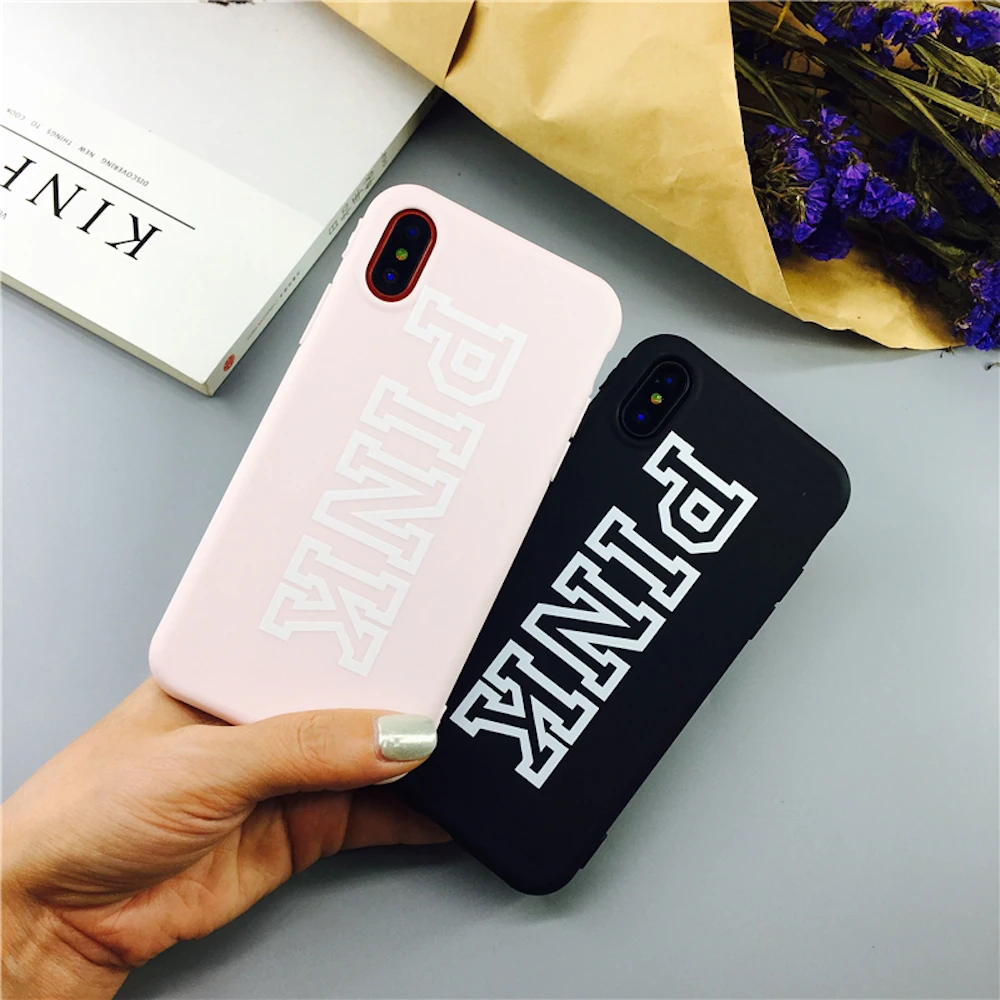 Брендовые новые розовые мягкие чехлы Lucky 7 для iPhone 11 11Pro 11ProMax X Xs XR XsMax 8Plus 8 7Plus 6 6s Plus