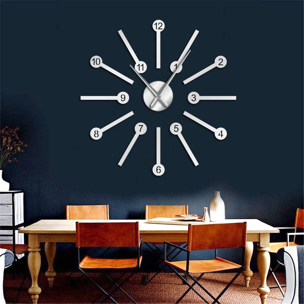 Настенные часы с большим пространством Набор стикеров для дома современный