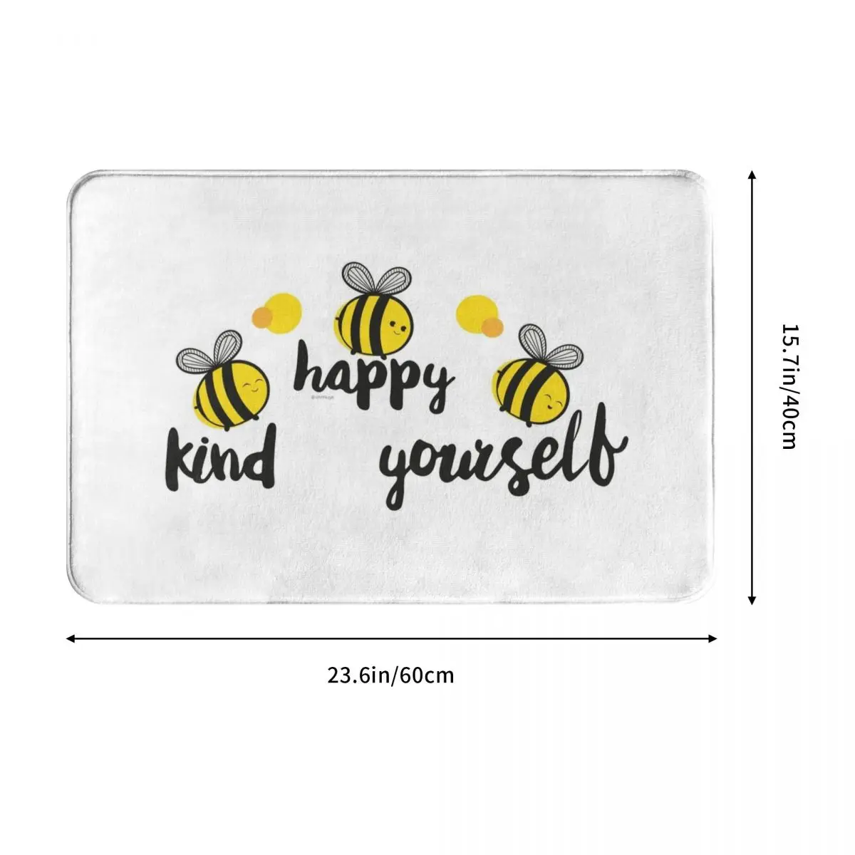 Пчелиный положительный Придверный коврик ковер полиэстер нескользящий