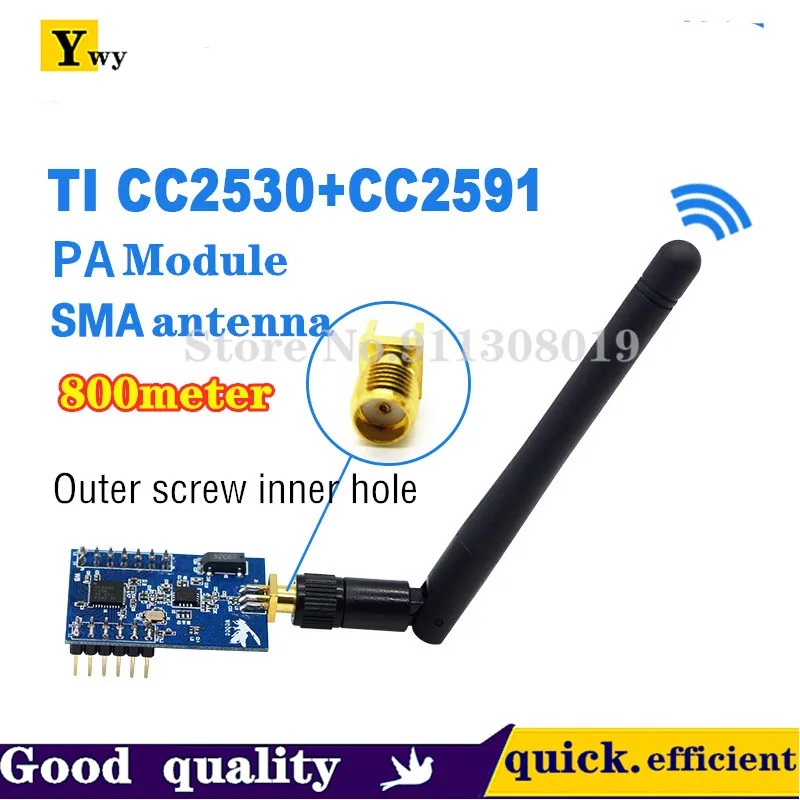 Porta Serial de Conversão Zigbee Ttl Uart Módulo pa sem Fio Cc2530 Mais Cc2591
