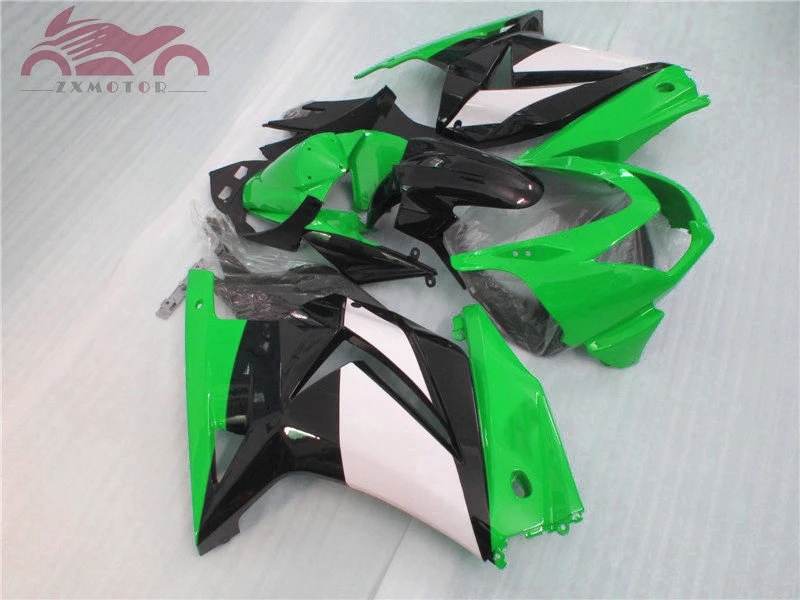 ABS впрыски обтекатели комплект для KAWASAKI 2008- Ninja250 ZX 250R двигатель дорога гоночная обтекаемая форма наборы EX250 08 09-14 зеленый кузов