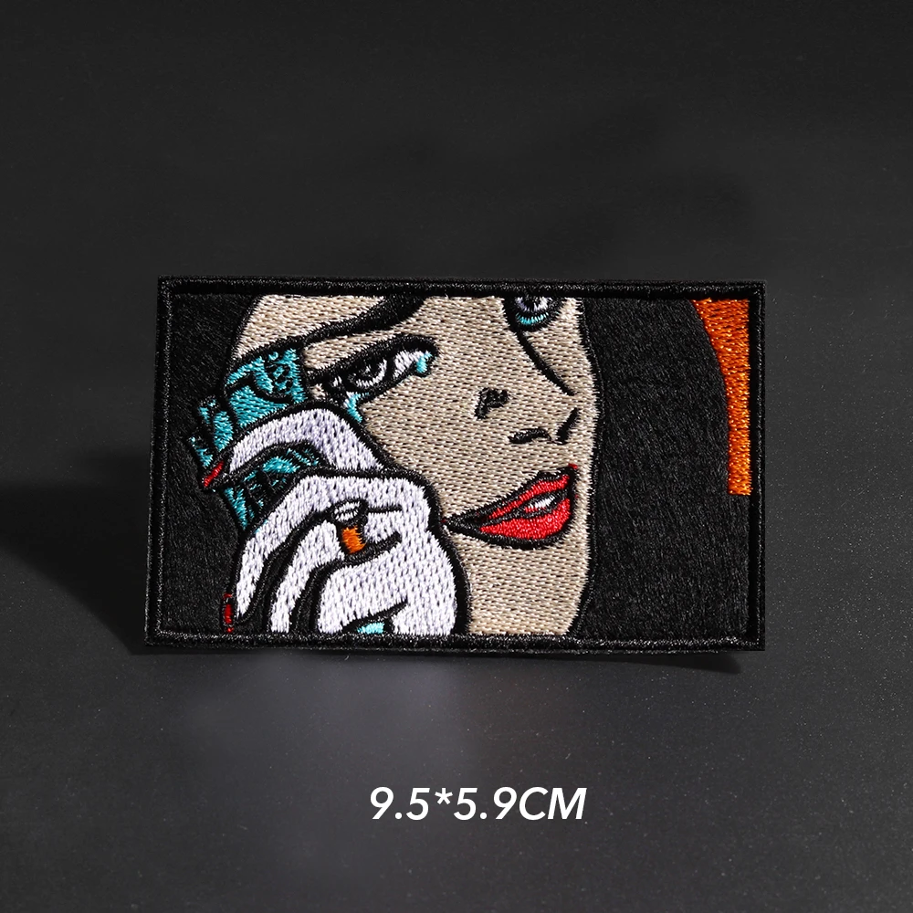 Японская вышивка железные нашивки патчи на одежду Rock, аксессуары для декора.