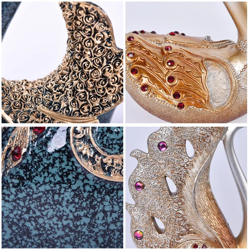 Креативные украшения в виде лебедя для пар домашние аксессуары украшение