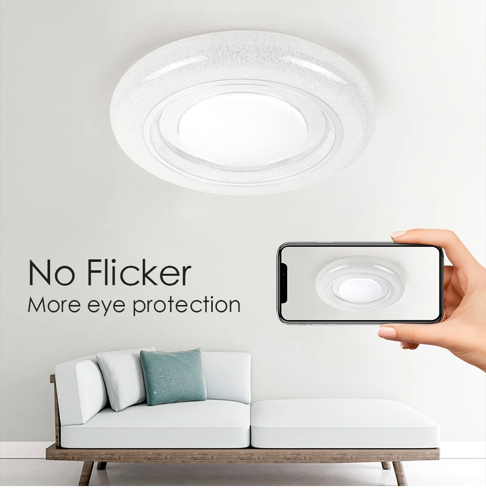 

VIPMOON Kitchen 36W Energy Saving Library Diningroom Meeting Show Room Bath Close To Lights LED Ceiling Lamps Lighting White