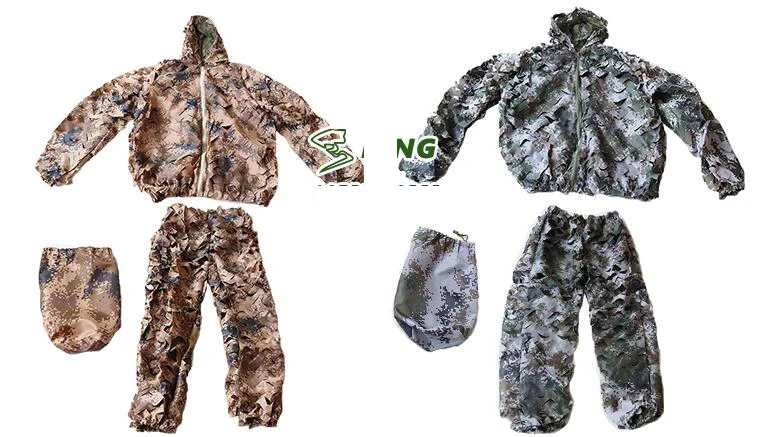 Охотничий Камуфляжный костюм с 3D листьями охотничий военный снайперский CS Savage Camo