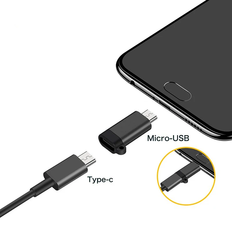 USB Type-C Adapter Type C To Micro USB Female To Male Converters For Xiaomi Samsung Charger Data Cable USBC USB C Adapter images - 6