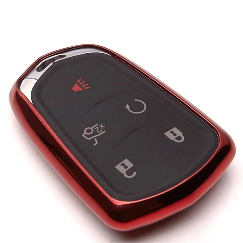 Мягкий ТПУ чехол для автомобильного ключа брелка Cadillac Escalade Srx Ats Cts Xts XT5 брелок