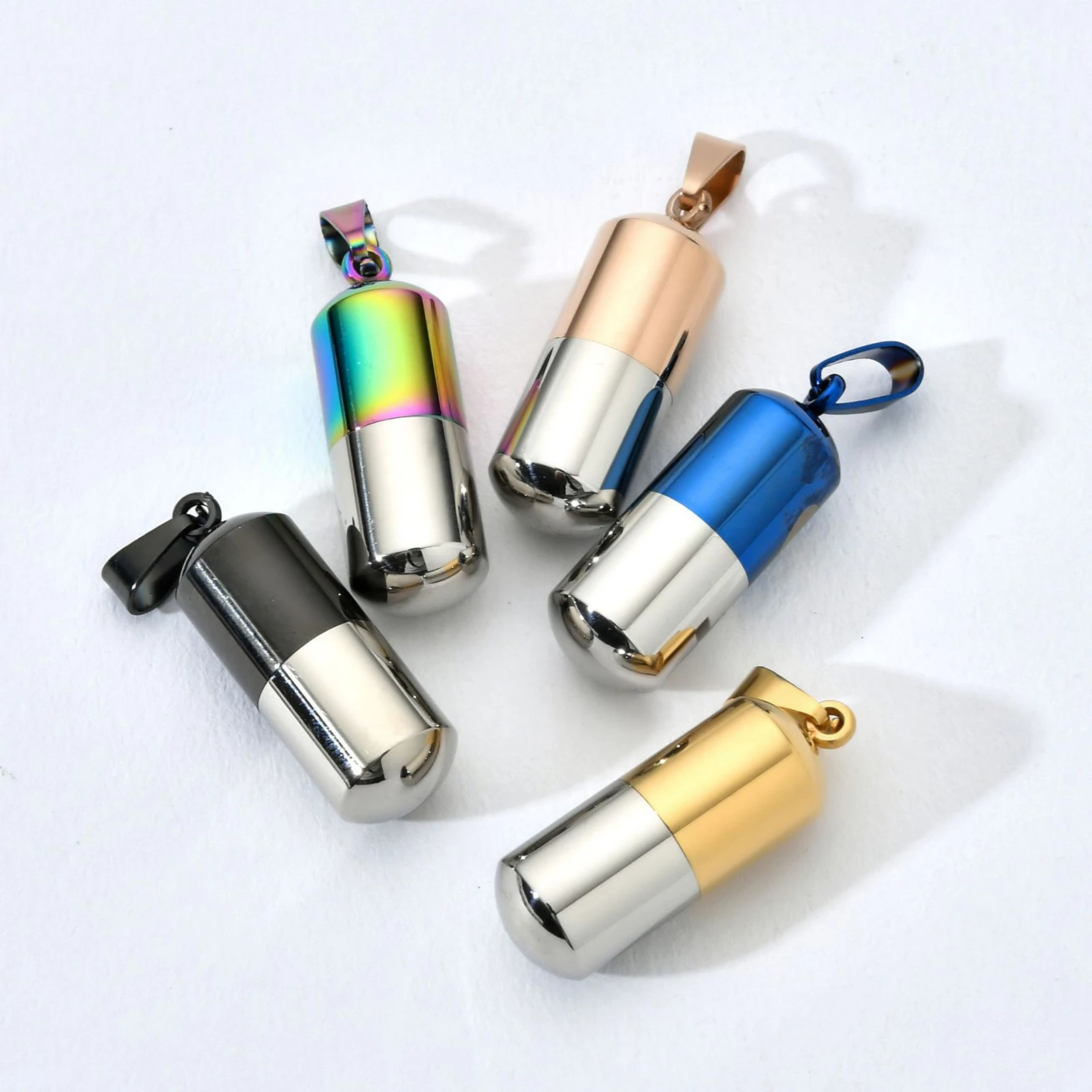 Открытая капсула парные капсулы подвеска в виде бутылки мужское и женское