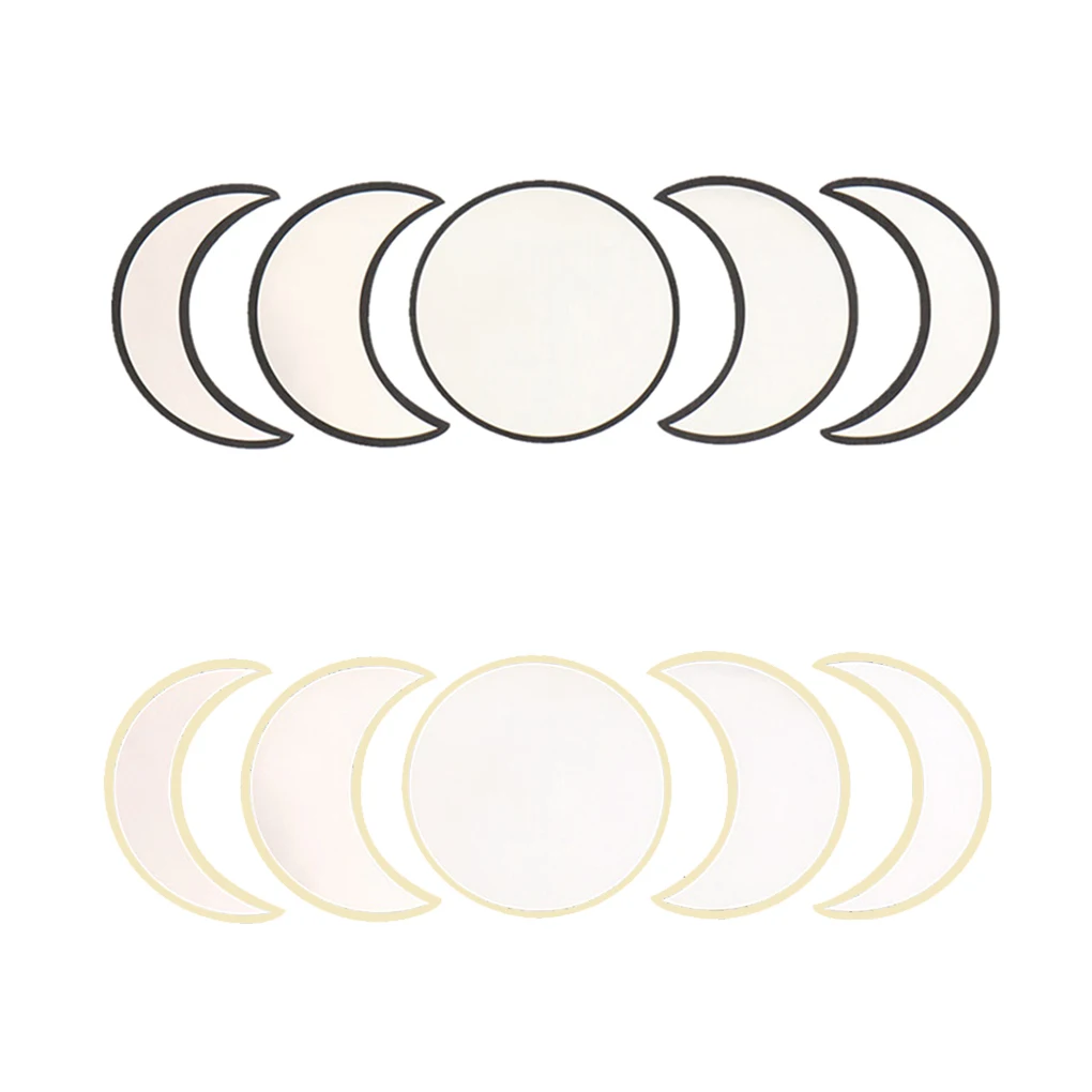 Nordic Style Wooden Moonphase Mirror Set Boho Decoration Moon Phase Home Kids Room Decor Wall |
