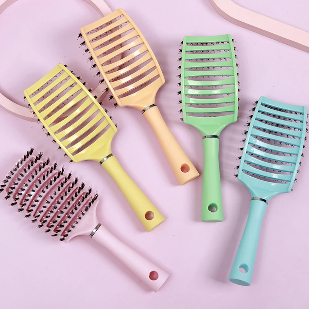 

NEW Scalp Massage Comb Hairbrush Bristle Women Wet Curly Detangle Hair Brush for Salon Hairdressing Styling Tools