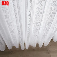 lace gauze curtains white striped tulle for living room bedroom balcony window curtain princess mosquito nets wave special offer