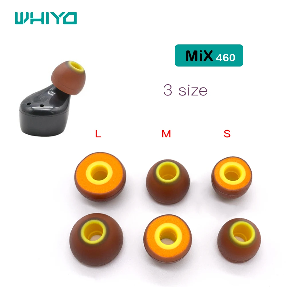 

Whiyo Replacement Earbuds for Jaybird X4, X3, X2, BlueBuds X, Freedom 2, F5/ Sony MDR XB55AP, XB75AP, EX650AP Silicone Ear tips