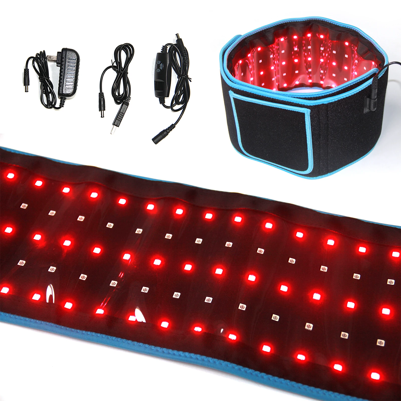 Home Use EMF-Free Pain Relief Slimming Belt 660nm 850nm Infrared Light and Red Light Therapy Belt