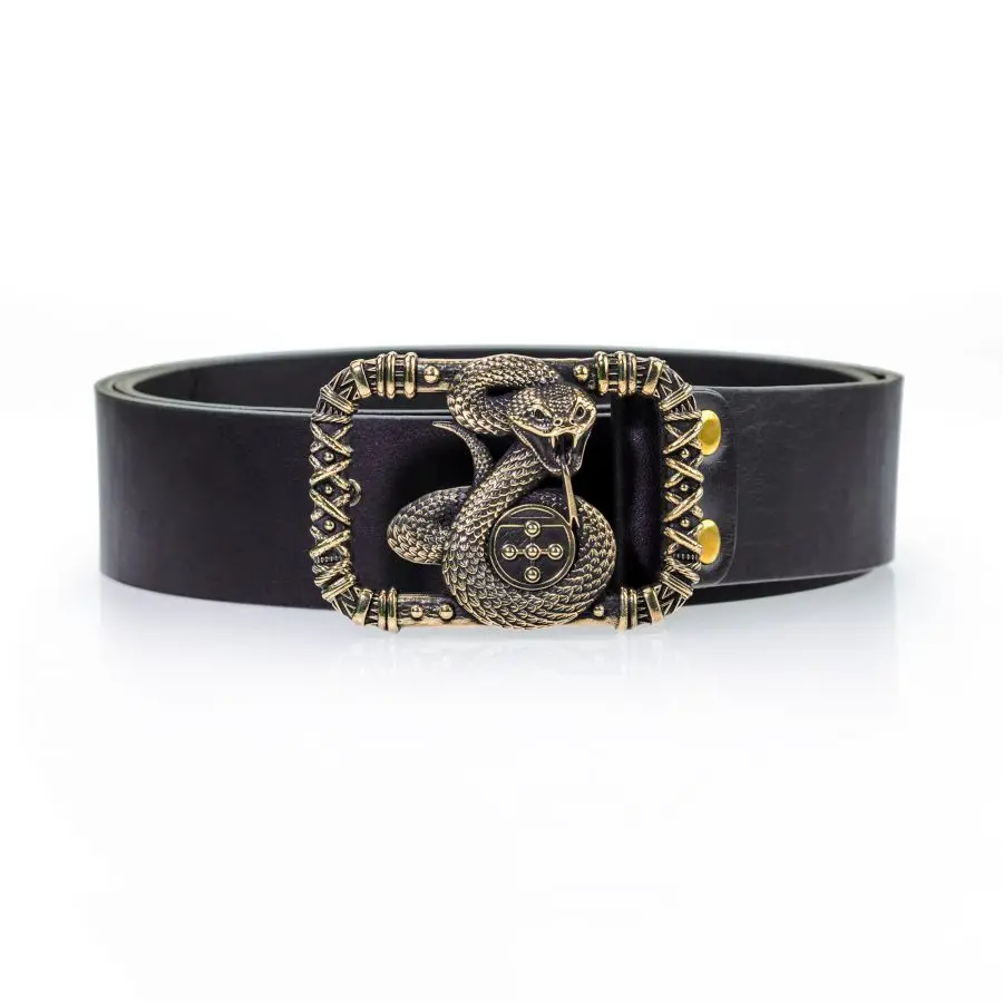 РЕМЕНЬ КОЖАНЫЙ С ПРЯЖКОЙ ЧЕРТОГ ЗМИЯ|Церковные сувениры| |