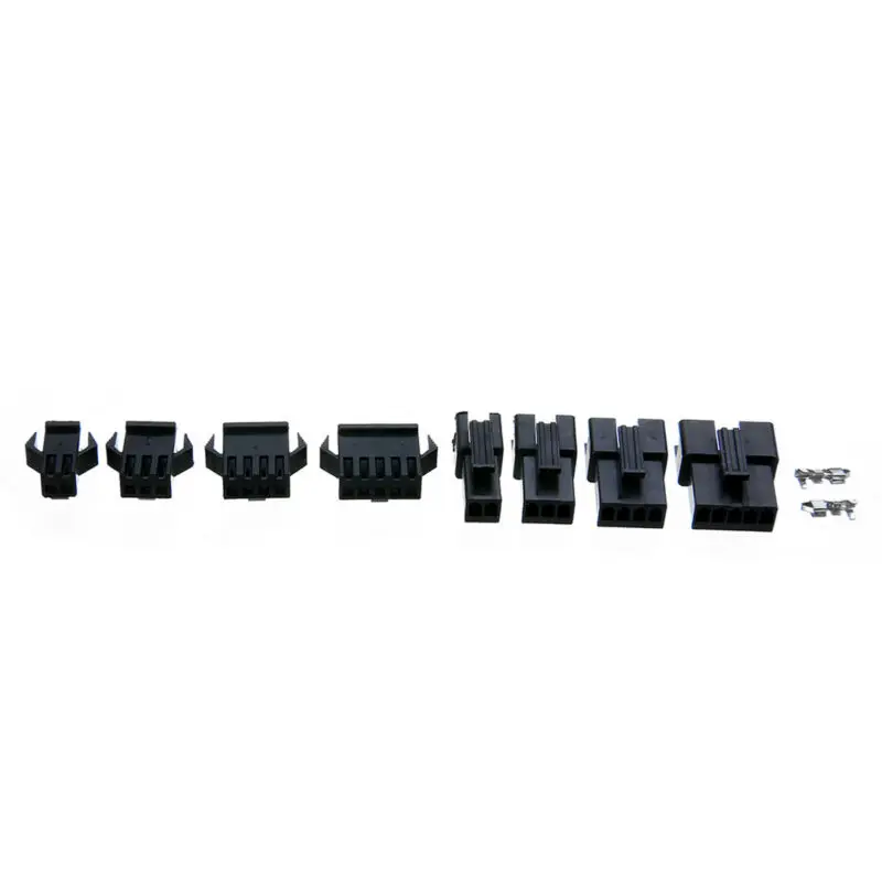 

200pc 2.54mm Electrical Wire Connector 2-5P Male Female Motorcycle Terminal Plug